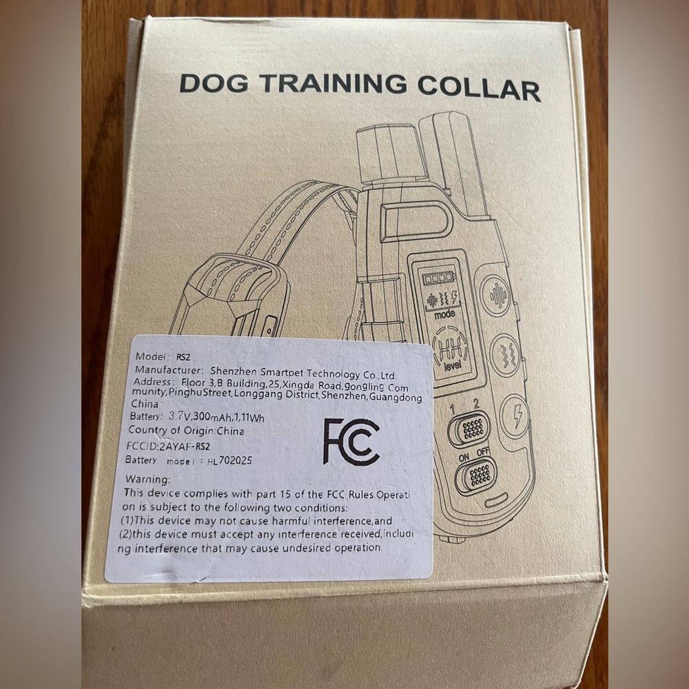 Dog Training Collar with Remote Transmitter